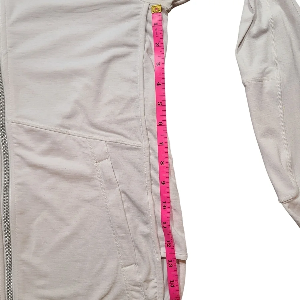Athleta Baja UPF Hoodie Sun Jacket Swim Cover Up White XXS